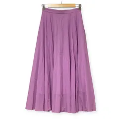 未使用 UNITED ARROWS ユナイテッドアローズ シアー フレア ロングスカート サイズ36 ライトピンク レディース 古着 中古 USED