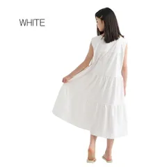 ホワイト MINIROI ノースリーブ ワンピース ミモレ丈 女の子 春夏 涼しい 軽やか 無地 おしゃれ 快適 さらさら かわいい 韓国子供服 110cm 120cm 130cm 140cm 150cm