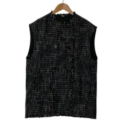 Mila Owen ミラオーウェン パデッドベスト 中綿入り ブラック ジレ