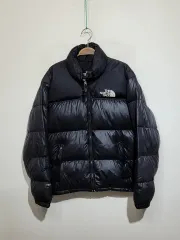 (95) THE NORTH FACE ザノースフェイス ヌプシダウンジャケット アウター ブラック グースダウン 700 グースダウン ジャケット
