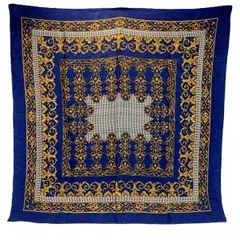 ☆☆Christian Dior クリスチャンディオール スカーフ ネイビー シルク100％