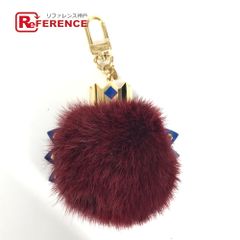 LOUIS VUITTON ルイヴィトン キーホルダー トーテム ファー チャーム M65144 ファー ワインレッド