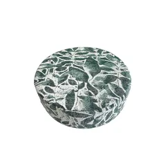 金鵄 フロアクッション 日本製ウレタン 丸型40 高反発 (ポリエステル, アビスコ ティールグリーン)