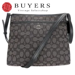 【中古】 コーチ ショルダーバッグ F29960 シグネチャー キャンバス レザー グレー ブラック 斜め掛け カジュアル 普段使い レディース 女性 COACH