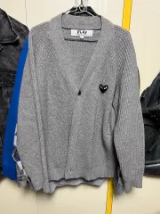 コム・デ・ギャルソン PLAY カーディガン グレー L