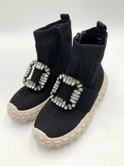 Noubel Voug Relax ヌーベルヴォーグリラックス ビジューニット 厚底 ショート ブーツ size23/黒 ◇■レディース