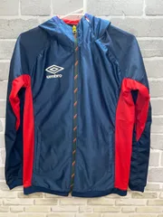 【B2-50】◇umbro    サイズS    ジャージ上　ネイビー×赤
