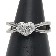 ポンテヴェキオ ハート モチーフ K18WG ホワイトゴールド レディース Ponte Vecchio【1-0235862】