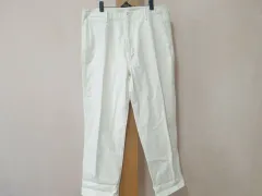 ムシンサスタンダード アイボリー コットン パンツ 34
