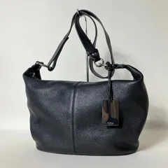 2511-411｜美品｜フルラ ショルダーバッグ レザー ブラック