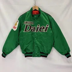 90年代 Rawlings 裏フリース FUKUOKA Daiei HAWKS パッチ プリント スタジャン サイズM イッセイミヤケ デザイン 07122901 01