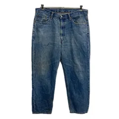 Levi's 550 デニムパンツ W38 ブルー リーバイス ジップアップ アメカジ ジーンズ デニム コットン ビッグサイズ 2512-552