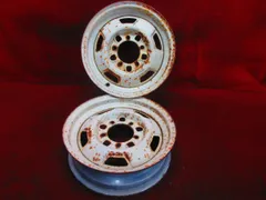 スチール ホイール 2本 スズキ ジムニー SJ30 純正 16×4.50E 5穴 PCD 139.7 +22 ハブ径 107 旧車◆ 52212H