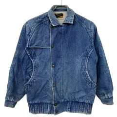 デニムジャケット ライトブルー フロント胸切替デザイン ジージャン 裏地ボア仕様 袖裏キルティング加工 80s風ジャケット 秋物 a712-6889