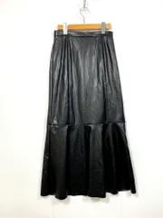 LOWRYS FARM ローリーズファーム LF522012MC フェイクレザー マーメイド スカート sizeM/黒 ■■レディース