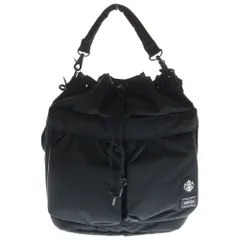PORTER (ポーター) ×STARBUCKS コーヒービーンシェイプ 2WAY ツールバッグ ナイロンハンドバッグ ブラック