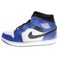NIKE (ナイキ) AIR JORDAN 1 MID GAME ROYAL BLACK WHITE DQ8426-402 エアジョーダン1 ミッドカットスニーカー ゲーム ロイヤル ブラック/ホワイト/ブルー US10.5/28.5cm