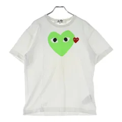PLAY COMME des GARCONS (プレイコムデギャルソン) 18AW ハートロゴ クルーネック半袖Tシャツ カットソー ホワイト AZ-T106 2018/2