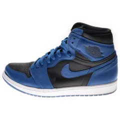 NIKE (ナイキ) AIR JORDAN 1 RETRO HIGH OG DARK MARINA BLUE エアジョーダン1 レトロ ダークマリーナブルー ハイカットスニーカー ブラック/ブルー US9.5/27.5cm 555088-404
