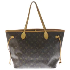 LOUIS VUITTON (ルイヴィトン) モノグラム ネヴァーフルMM 旧型トートバッグ ハンドバッグ ブラウン レザー×PVC M40156 ゴールド金具