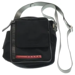 PRADA SPORT (プラダ スポーツ) ラバーロゴ ナイロン ショルダーバッグ ブラック 4VA337