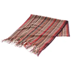 MISSONI (ミッソーニ) 総柄 ウール混アクリルマフラー ストール マルチカラー