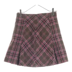 snidel (スナイデル) ロービングチェック スカショートパンツ ピンク/ブラウン レディース SWFP245043