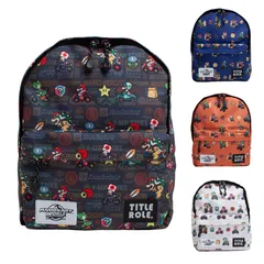 マリオカートワールド TITLE ROLE タイトルロール スーパーマリオ バックパック リュック デイパック ハーネス 子供 キッズ コラボ 幼稚園 通園 保育園 遠足 旅行 20769067