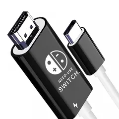 Switch ドック Switch テレビ接続出力【2025年新登場】スイッチ ドック HDMI 4K&1080解像 直接にTV出力 ドック多機能 Type-C to HDMI変換 PD100W急速充電 高性能チップ 遅延なし 小型 持ち運び便利 Swit 1