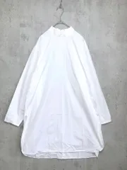 BEAUTY & YOUTH ビューティ&ユース ユナイテッドアローズ THOMAS MASON COTTON BRORD HIGH NECK TUNIC シャツ size38/白 ■■◎レディース