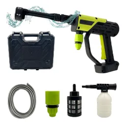 マキタ (Makita) バッテリー 対応 高圧洗浄機 コードレス フォームガン 最大吐出圧力 5Mpa 洗車 ガン ハンディウォッシャー 14.4V 18V 使用可能 互換 充電式 電動工具 日本語説明書 バッテリー 別売り