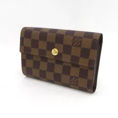 LOUIS VUITTON / ルイヴィトン ◆ポルトフォイユ・アレクサンドラ 三つ折り財布 ダミエ N63067 【財布/サイフ/ウォレット/wallet/コイン】 ブランド【中古】 