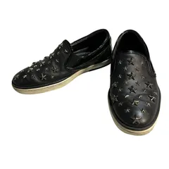 C415 JIMMY CHOO ジミー チュウ スタースタッズ スリッポン スニーカー ブラック メンズ 40