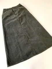 美品 AMERICAN HOLIC アメリカンホリック コーデユロイ ロング Aライン 台形 スカート sizeM/グレー ◇■レディース