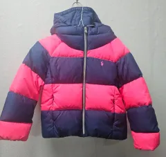 ポロ ラルフローレン ネイビー ピンク ダウン アウター 115