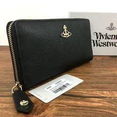 106 送料込み！ 未使用品 Vivienne Westwood ジップウォレット ブラック オーブ ギフトにも！