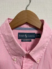 ラルフローレン カジュアルシャツ XL ピンク×ホワイト ギンガムチェック