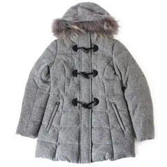 WL25067 美品 CANNON CREATION キャノンクリエーション 2WAY ダウンコート ジャケット ファーフード付き ダッフル グレー 38