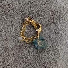 ハンドメイド ドライフラワー イニシャル チャーム 『C』