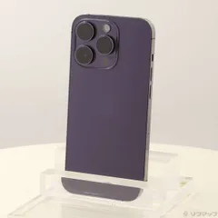 〔中古品〕 iPhone14 Pro 512GB ディープパープル MQ283J／A SIMフリー【196】
