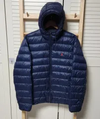 POLO RALPH LAUREN ネイビー フード ダウン ジャケット