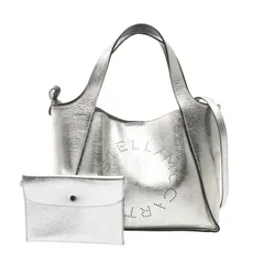 ステラマッカートニー Stella McCartney トートバッグ ステラ ロゴ 513860 シルバー その他 ロゴ トート レディース Used B