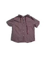 チェック フード シャツ