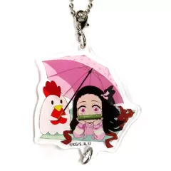 【中古】キーホルダー 竈門禰豆子 「鬼滅の刃×ローソン つながるアクリルチャーム」