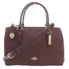 コーチ COACH 56839 キャリーオール ブルックリン ハンドバッグ ショルダー 2WAY 斜め掛け ロゴ レザー ボルドー /GV ■GY18