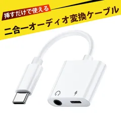 イヤホン 有線 タイプc 変換 タイプc イヤホン 変換 イヤホンジャック Type-C イヤホン変換アダプター 2 in 1 充電しながら聴ける 3.5mm オーディオ変換端子 超小型 軽量 即接続 無遅延 高耐久