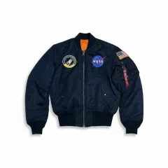 アルファ インダストリーズ NASA MA-1 ブルゾン ネイビー S