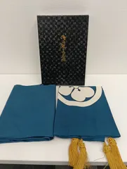 【中古品】 紋付き風呂敷ふろしき 高級 袱紗ふくさ 祝儀 香典 冠婚葬祭 箱付き 現状品