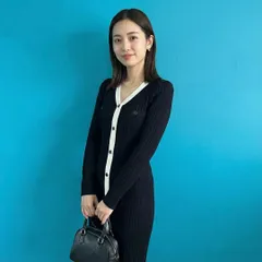 889 SNIDEL フロントボタンニットワンピース 黒 24AW マーメイド