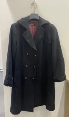 Leilian レリアン　カシミヤ　コート　ブラック